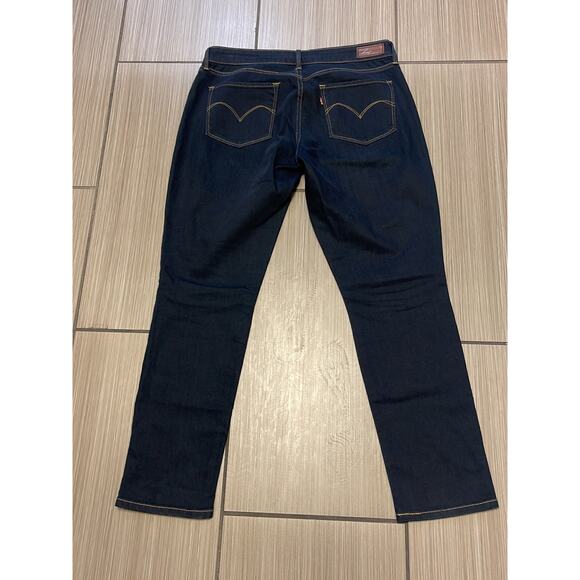 streetwear everyday Levis Demi curve skinny jeans womens 29x28 dark wash stretch - Picture 1 of 11
